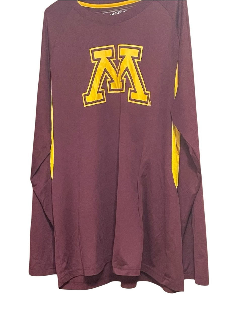 Campus Heritage Maroon Long-Sleeve Shirt with Gold 'M' Logo